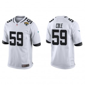 Men's Myles Cole Jacksonville Jaguars White Game Jersey