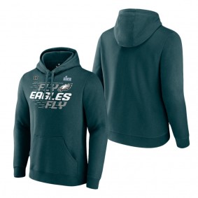 Men's Philadelphia Eagles Midnight Green 2022 NFC Champions Team Slogan Pullover Hoodie