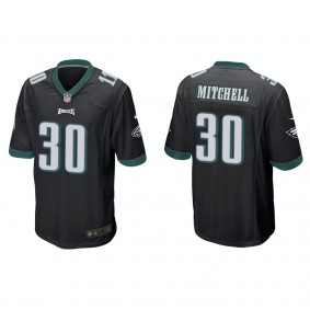 Men's Quinyon Mitchell Philadelphia Eagles Black Game Jersey