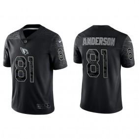 Men's Arizona Cardinals Robbie Anderson Black Reflective Limited Jersey