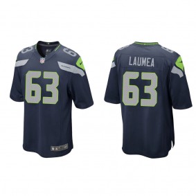 Men's Sataoa Laumea Seattle Seahawks College Navy Game Jersey