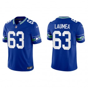 Men's Sataoa Laumea Seattle Seahawks Royal Throwback F.U.S.E. Limited Jersey