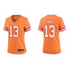 Mike Evans Women's Tampa Bay Buccaneers Orange Throwback Game Jersey