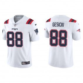 Men's Mike Gesicki New England Patriots White Vapor Limited Jersey