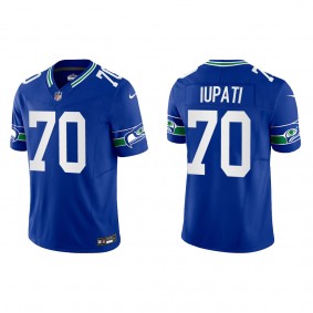 Mike Iupati Seattle Seahawks Royal Throwback Vapor F.U.S.E. Limited Jersey