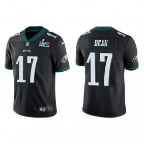 Nakobe Dean Men's Philadelphia Eagles Super Bowl LVII Black Vapor Limited Jersey