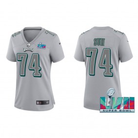 Ndamukong Suh Women's Philadelphia Eagles Nike Gray Super Bowl LVII Patch Atmosphere Fashion Game Jersey