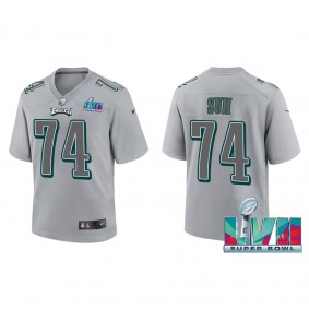 Ndamukong Suh Youth Philadelphia Eagles Nike Gray Super Bowl LVII Patch Atmosphere Fashion Game Jersey