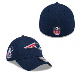 Men's New England Patriots Navy 2024 NFL Draft 39THIRTY Flex Hat