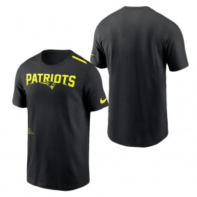 Men's New England Patriots Nike Black Volt Performance T-Shirt