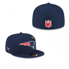 Men's New England Patriots x Paper Planes Navy 59FIFTY Fitted Hat