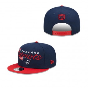 New England Patriots Script Overlap 9FIFTY Snapback Hat