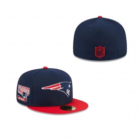 New England Patriots Throwback Hidden 59FIFTY Fitted Hat