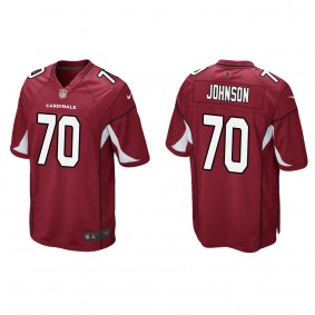 Men's Arizona Cardinals Paris Johnson Cardinal 2023 NFL Draft Game Jersey