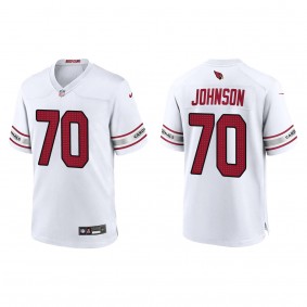 Men's Arizona Cardinals Paris Johnson White 2023 NFL Draft Jersey