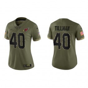 Pat Tillman Women's Arizona Cardinals Olive 2022 Salute To Service Limited Jersey