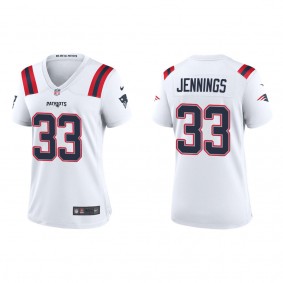 Women's New England Patriots Anfernee Jennings White Game Jersey