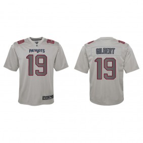 Youth New England Patriots Garrett Gilbert Gray Atmosphere Fashion Game Jersey