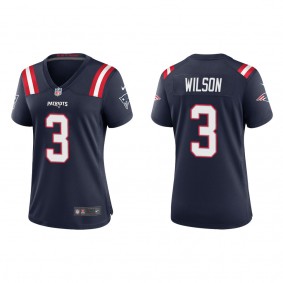 Women's New England Patriots Mack Wilson Navy Game Jersey