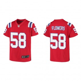 Youth New England Patriots Trey Flowers Red Game Jersey