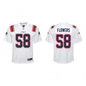 Youth New England Patriots Trey Flowers White Game Jersey