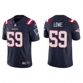 Men's New England Patriots Vederian Lowe Navy Vapor Limited Jersey