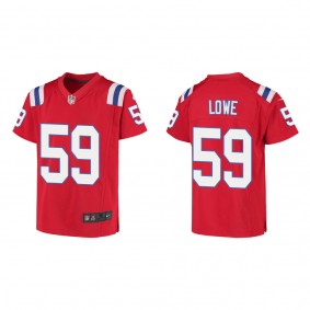 Youth New England Patriots Vederian Lowe Red Game Jersey