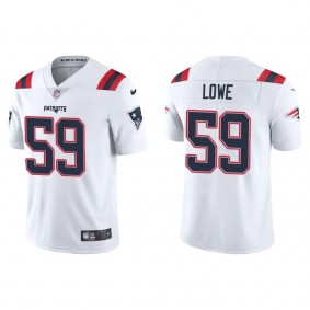 Men's New England Patriots Vederian Lowe White Vapor Limited Jersey