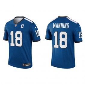 Peyton Manning Indianapolis Colts Royal Indiana Nights Alternate Legend Jersey