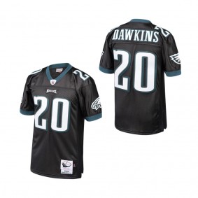 Men's Philadelphia Eagles Brian Dawkins Mitchell & Ness Black 2003 Authentic Throwback Retired Player Jersey