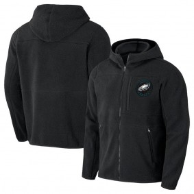 Philadelphia Eagles NFL x Darius Rucker Sherpa Full-Zip Hoodie Black