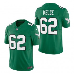 Men's Philadelphia Eagles Jason Kelce Kelly Green Alternate Vapor F.U.S.E. Limited Jersey