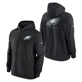 Men's Philadelphia Eagles Nike Black Sideline Club Fleece Pullover Hoodie