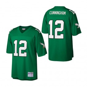 Men's Philadelphia Eagles Randall Cunningham Mitchell & Ness Kelly Green 1990 Retired Player Replica Jersey