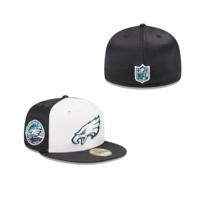 Philadelphia Eagles Throwback Satin 59FIFTY Fitted Hat