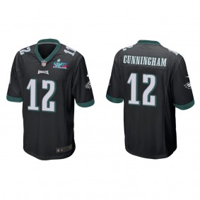 Randall Cunningham Men's Philadelphia Eagles Super Bowl LVII Black Game Jersey