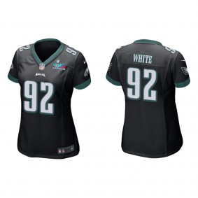 Reggie White Women's Philadelphia Eagles Super Bowl LVII Black Game Jersey