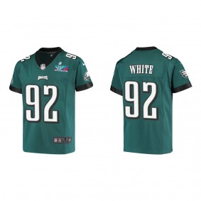 Reggie White Youth Philadelphia Eagles Super Bowl LVII Midnight Green Game Jersey