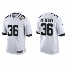 Men's Jacksonville Jaguars Riley Patterson White Game Jersey