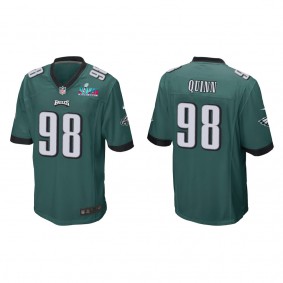 Robert Quinn Men's Philadelphia Eagles Super Bowl LVII Midnight Green Game Jersey