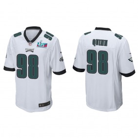 Robert Quinn Men's Philadelphia Eagles Super Bowl LVII White Game Jersey