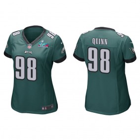 Robert Quinn Women's Philadelphia Eagles Super Bowl LVII Green Game Jersey