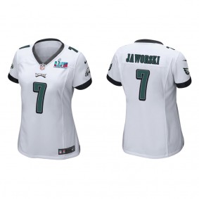 Ron Jaworski Women's Philadelphia Eagles Super Bowl LVII White Game Jersey