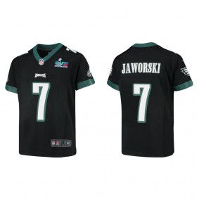 Ron Jaworski Youth Philadelphia Eagles Super Bowl LVII Black Game Jersey