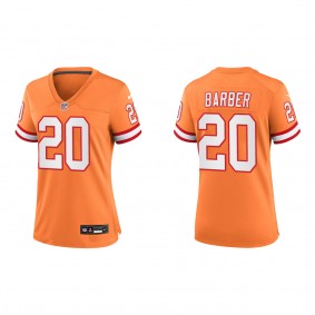 Ronde Barber Women's Tampa Bay Buccaneers Orange Throwback Game Jersey