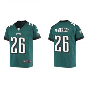 Youth Philadelphia Eagles Saquon Barkley Midnight Green Game Jersey