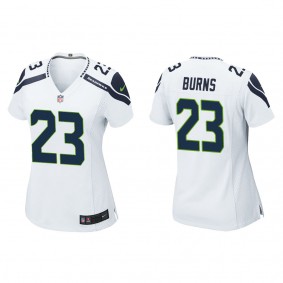 Women's Seattle Seahawks Artie Burns White Game Jersey