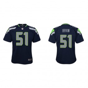 Youth Seattle Seahawks Bruce Irvin College Navy Game Jersey