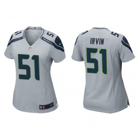 Women's Seattle Seahawks Bruce Irvin Gray Game Jersey