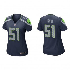 Women's Seattle Seahawks Bruce Irvin Navy Game Jersey